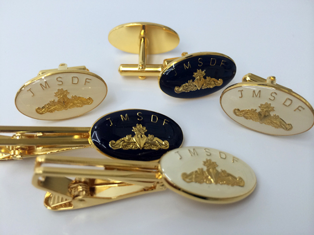 海上自衛隊水上艦艇き章 カフスセット