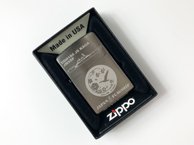 ZIPPO(護衛艦かがType3[側面図＆ロゴ])