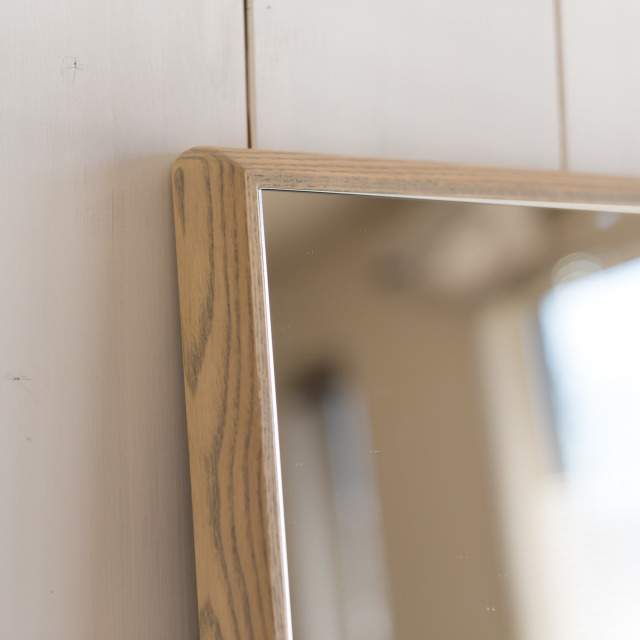 SENNOKI ステラ 全身鏡 姿見 壁掛けミラー 天然木 ホワイトアッシュ 48