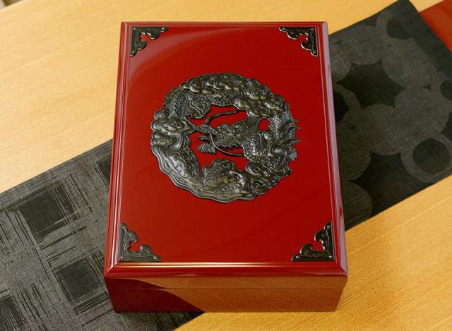 仙台箪笥 文箱 KM-6E 朱色漆塗り｜和モダン・書類収納・伝統工芸・国産