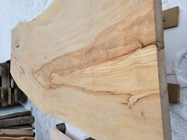 TCH-01 トチノキ（栃ノ木）一枚板 約2000×40×570～700～750mm