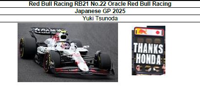 ◎予約品◎ Red Bull Racing RB21 No.22 Oracle Red Bull Racing
