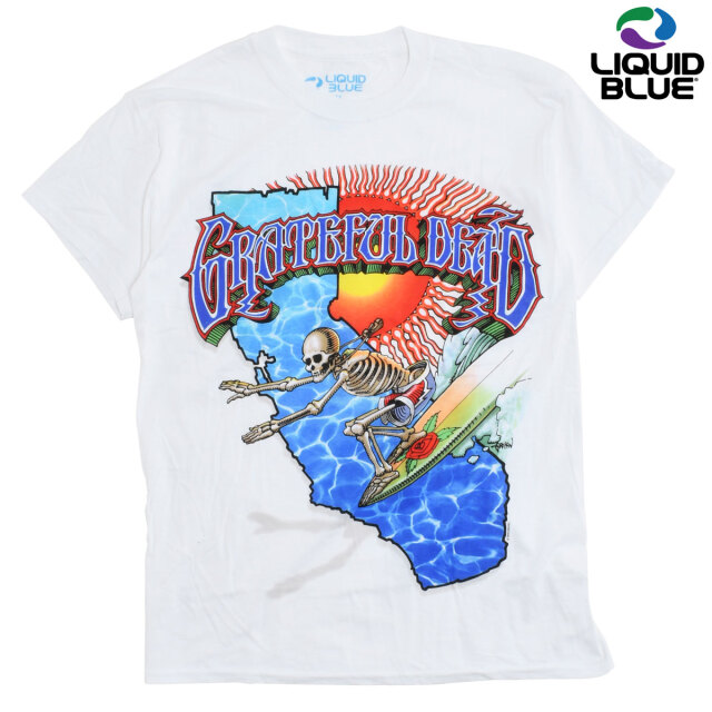 LIQUID BLUE】(リキッドブルー) GRATEFUL DEAD CALIFORNIA SURFER TEE