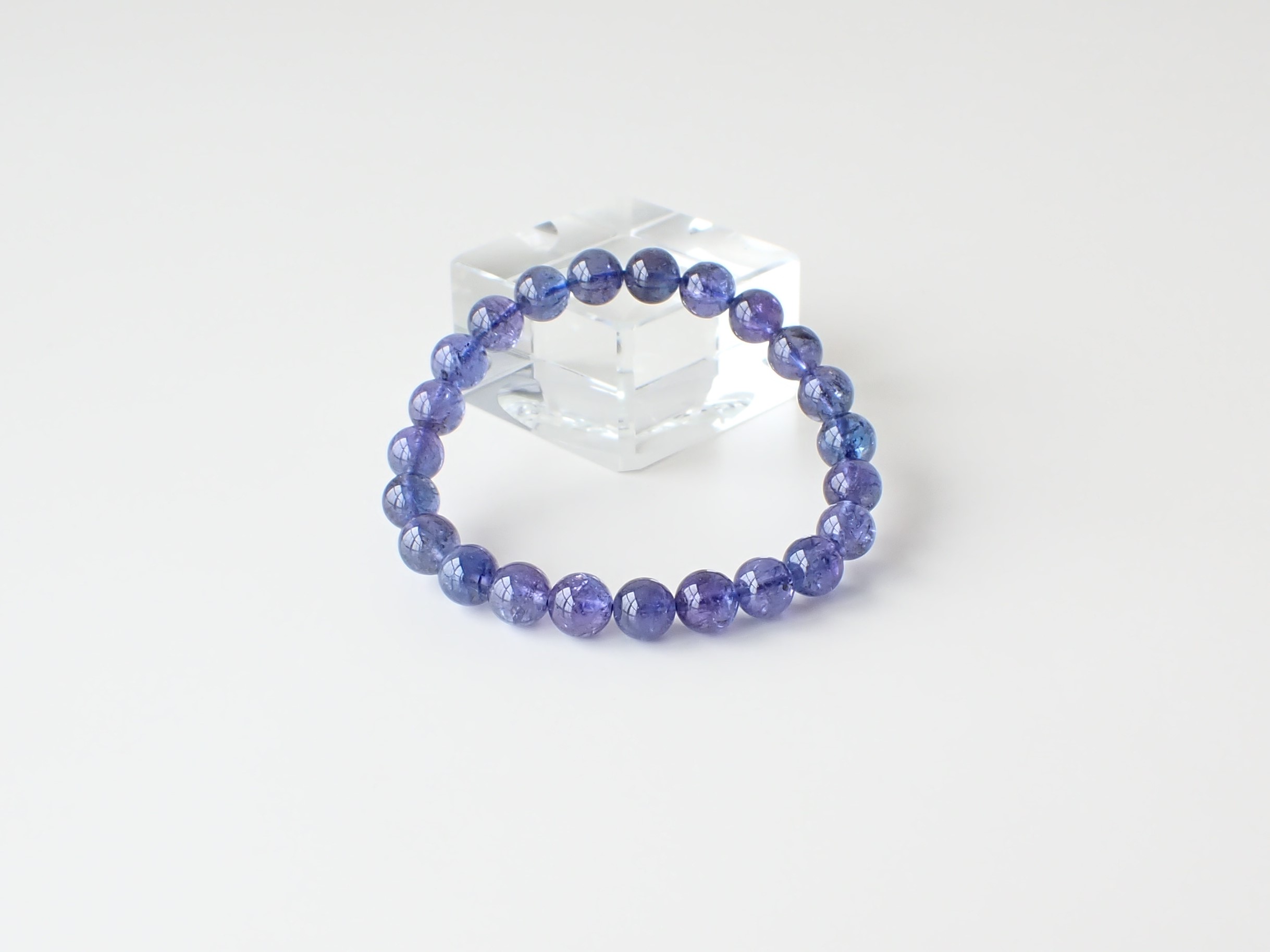 TK0208 【プレミアム】 タンザナイト 8mm ブレスレット
