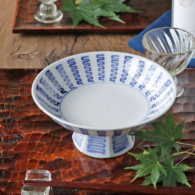 砥部焼の和食器 中田窯の中皿【砥部工房 からくさ】