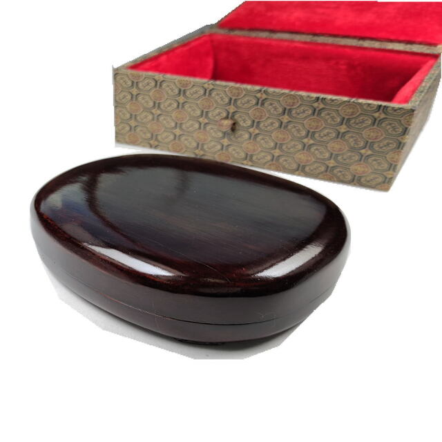 書道用品 硯 麻子坑端渓硯 楕円四吋 HM64｜書道用品通販の半紙屋e-shop