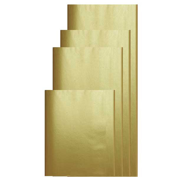 書道手漉加工色画仙紙 泥金宣（ゴールド） 2×6 10枚|書道用品通販の