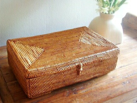 アタ製脚つきボックス【幅28cm】｜バリ雑貨とアタ製品・アタバッグの