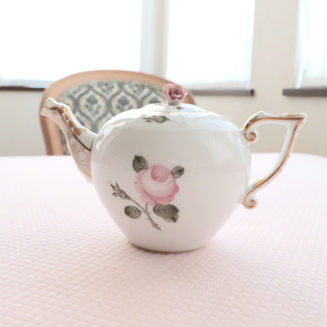 Herend VGR ヘレンド ウィーンの薔薇（淡いローズ） ゴールド