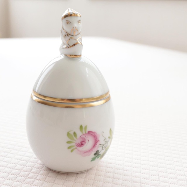 Herend ヘレンド ウィーンのバラゴールドシリーズ エッグボンボン