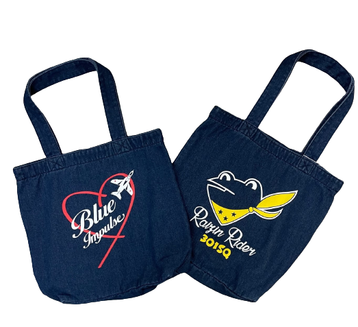 自衛隊グッズ トートバッグ ブルーインパルスハート と カエルの2種