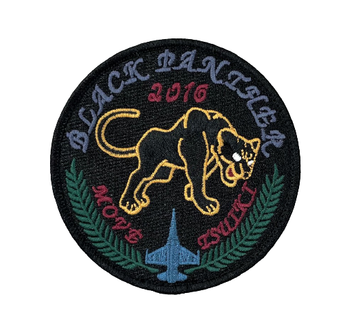 自衛隊グッズ 築城基地 第8飛行隊 ブラックパンサー ワッペン マジック付き