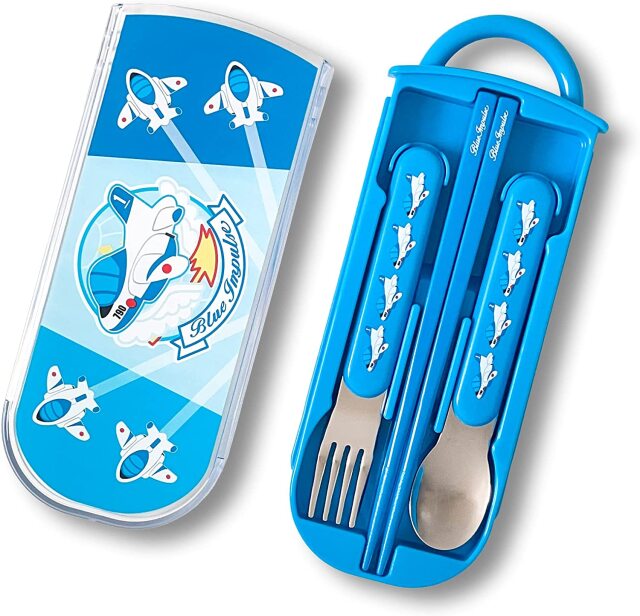 自衛隊グッズ ブルーインパルス スライドトリオセット(箸、スプーン
