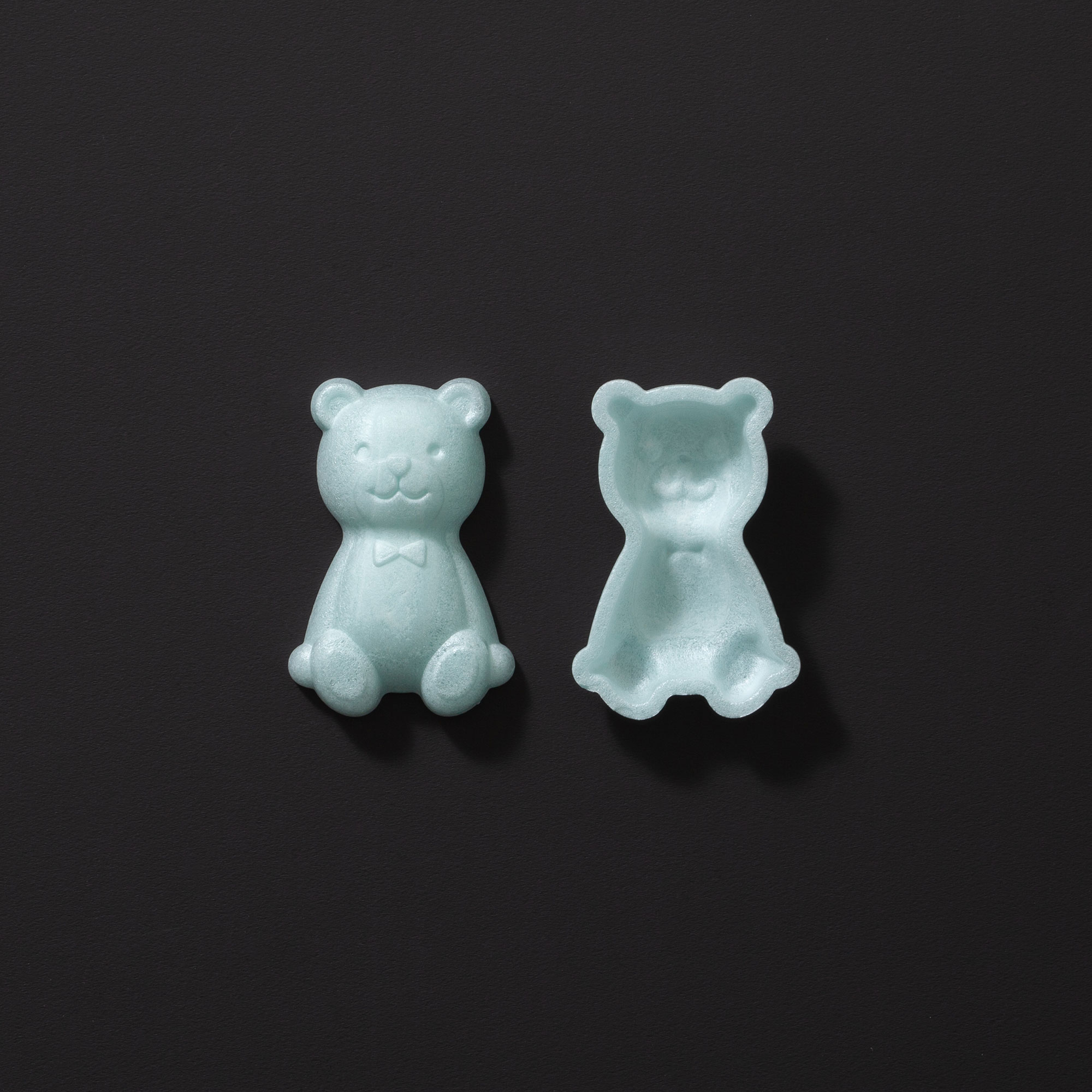 C099] くま（水色） | たねらく「最中の皮・最中種」専門通販サイト