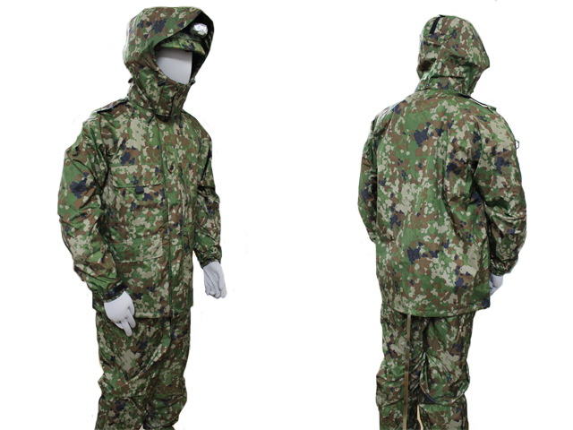 ゴアテックス迷彩雨衣