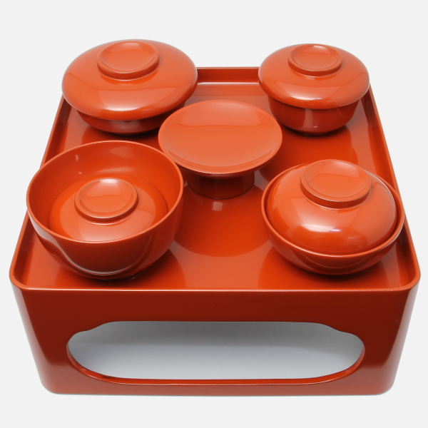 川連塗り仏膳椀 8寸 洗朱