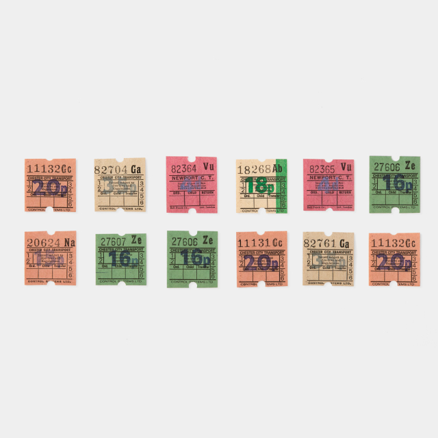イギリス ヴィンテージバスチケット 12枚入り (07151865)