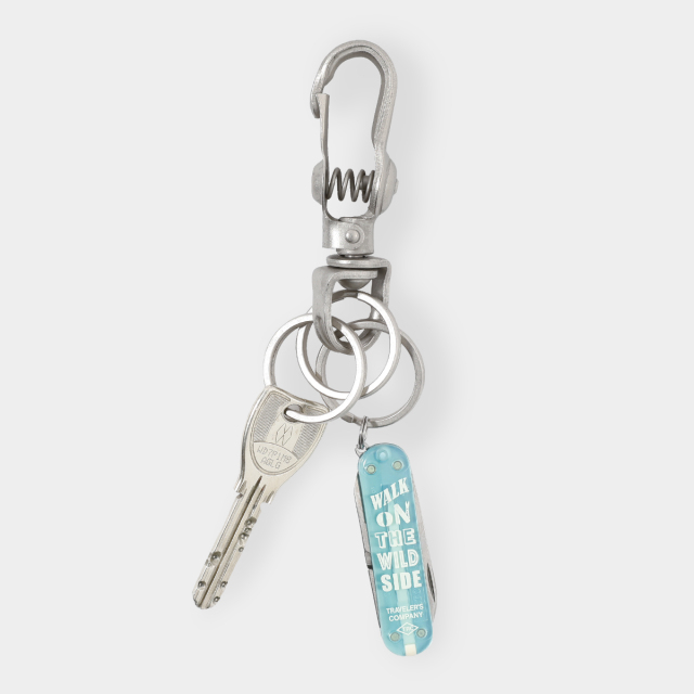 BVS スプリングスナップ キーチェーン シルバー (07151987)