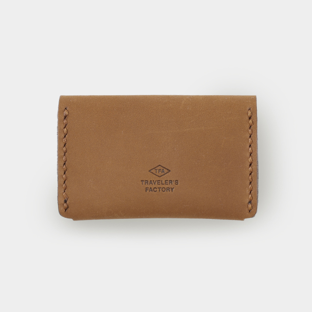 TF レザーカードケース キャメル (07100546)