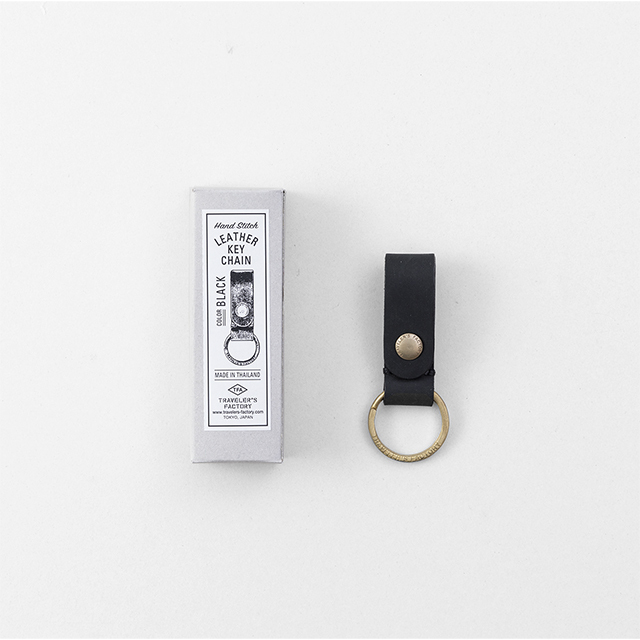 TF レザーキーチェーン 黒 (07100655)