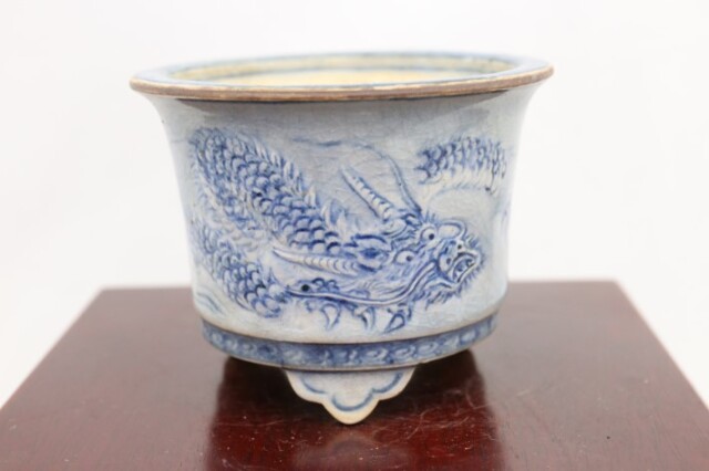 宗山 高級盆栽鉢 A3640☆陶器鉢 ミニ盆栽 小品盆栽☆「送料無料」浦部