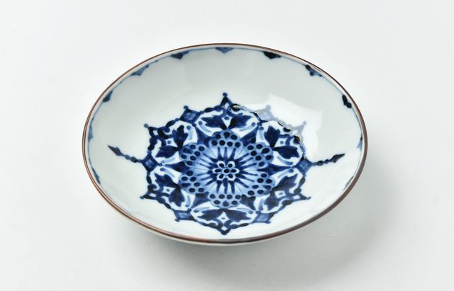 岩永浩 更紗楕円文楕円皿 ｜ 暮らしのうつわ花田 和食器 通販