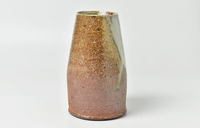 余宮隆 161A 釉流し楕円花入れ（大） ｜ 暮らしのうつわ花田 和食器 通販