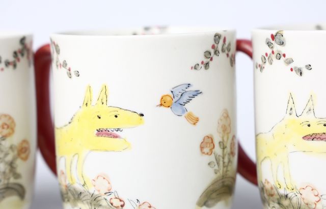 松浦ナオコ 14B オオカミのマグカップ（探検の途中で） ｜ 暮らしの