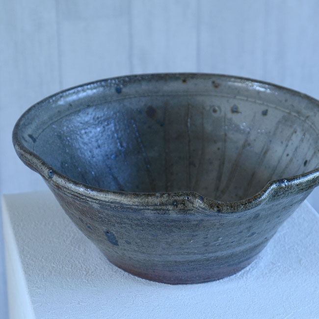 和食器 灰緑釉六寸皿 作家「荒木義隆」