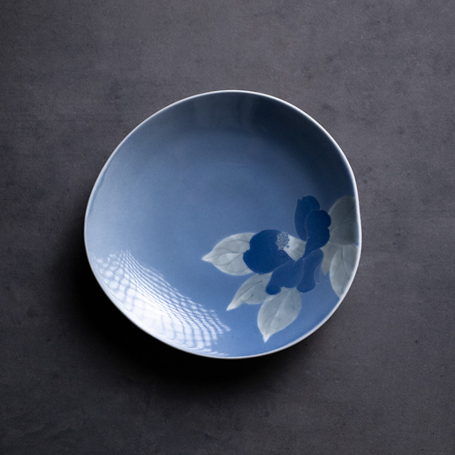 中皿 | 染付皿「ひとひら」(AH-231) 作家「本多亜弥」