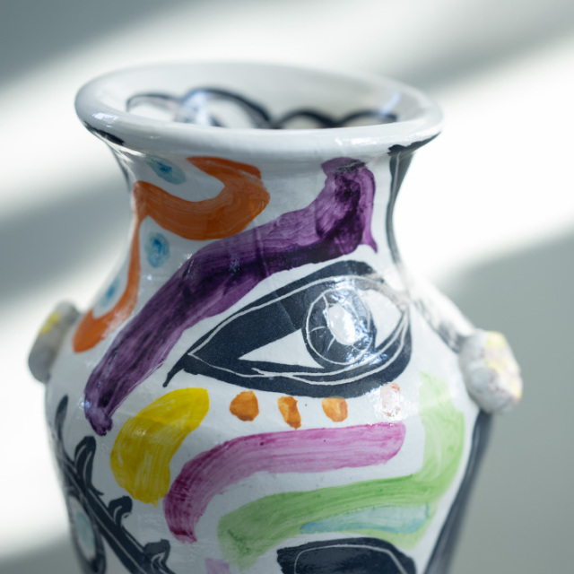 花器 | 目の壷 花入 (BY-393) 作家「吉岡萬理」