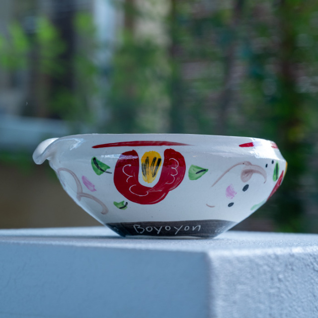 色絵片口鉢（BY-338）作家「吉岡萬理」