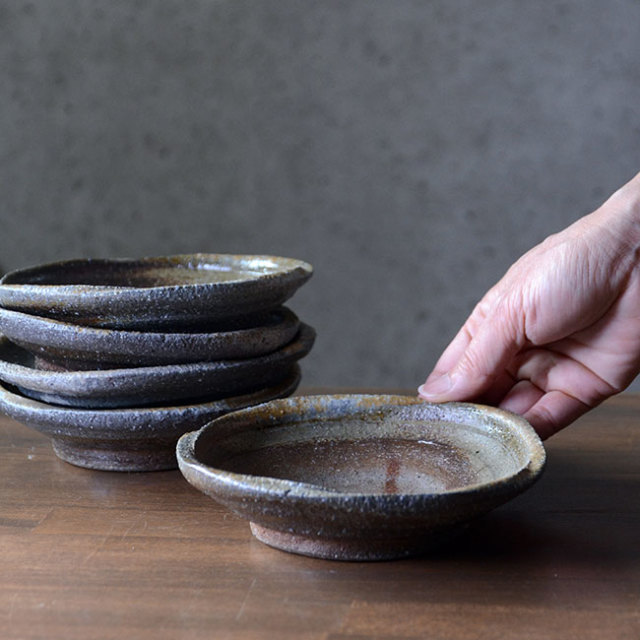 備前焼五寸皿（CR-020） 作家「クリストファーレイヴェンホール」