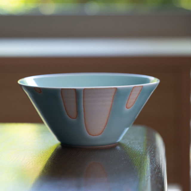 青白磁鉢（IH-045） 作家「市川博一」