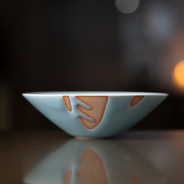 和食器 | 中鉢 | 青白磁浅鉢（IH-056） 作家「市川博一」