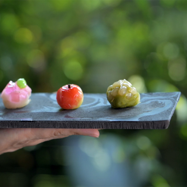 和食器 | 彩墨流長板皿（JS-729） 作家「瀬津純司」