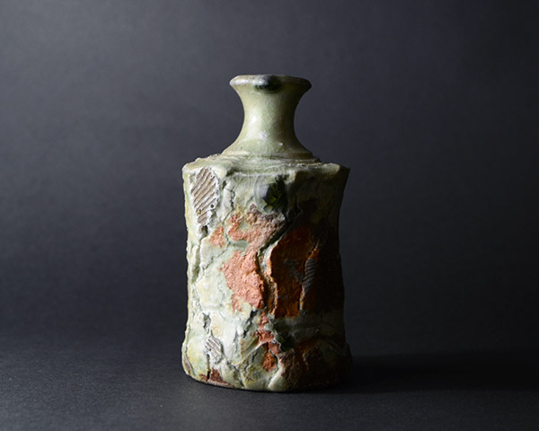 伊賀徳利 （共箱） 作家「新歓嗣」