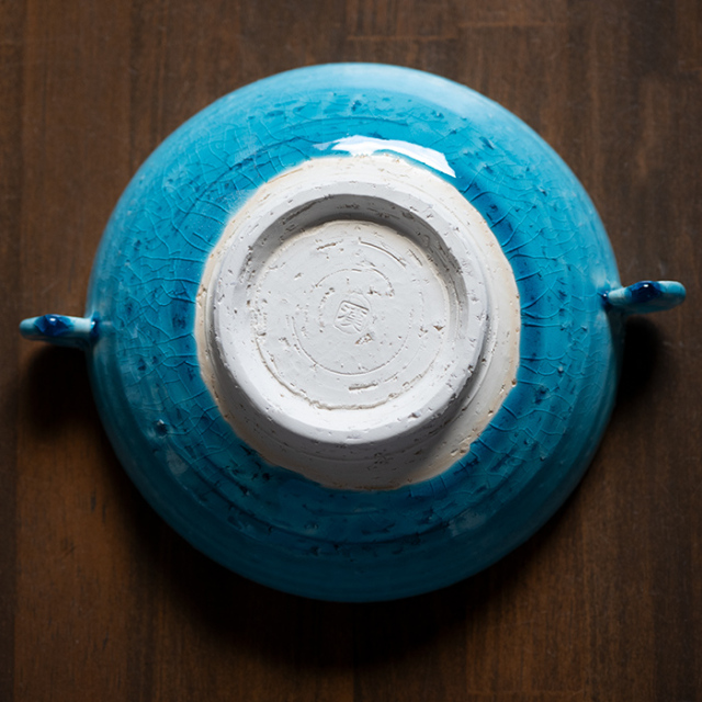 和食器 ｜ スープボウル トルコブルー耳付鉢（KIA-144） 作家「荒木漢一」