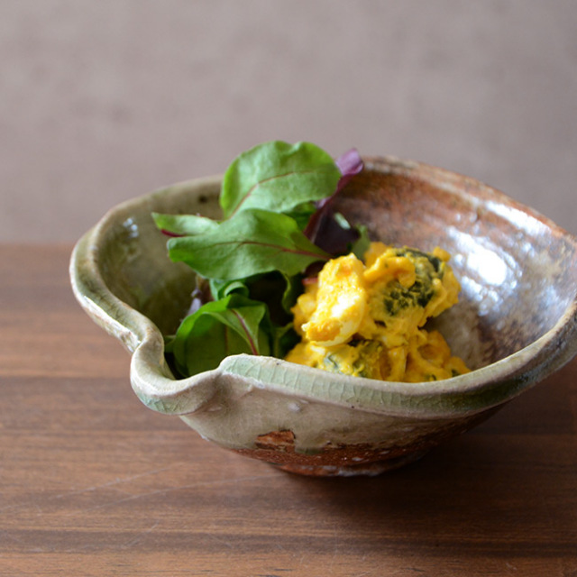 和食器 伊賀灰釉片口鉢 作家「新学」