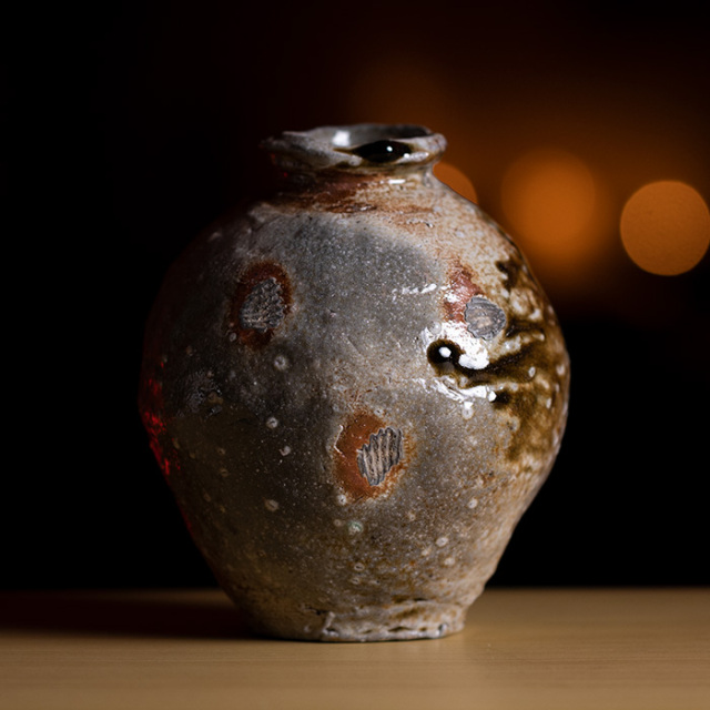 伊賀焼〆蹲壺 伊賀焼〆蹲壺 伊賀焼〆蹲壺