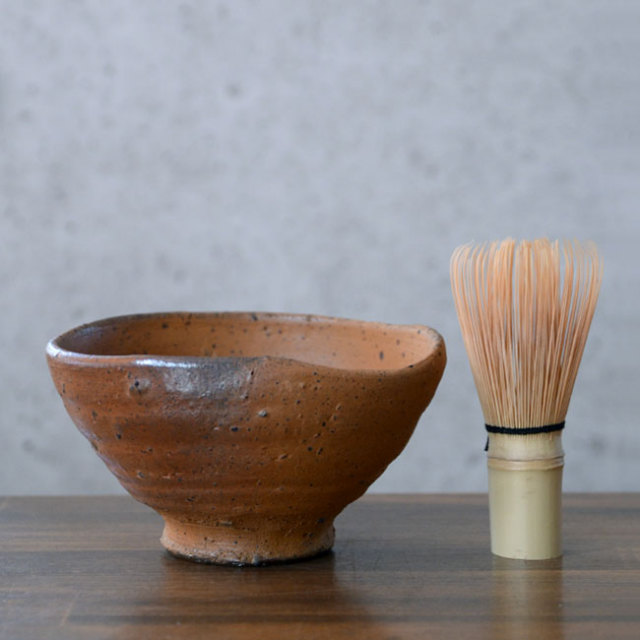 共箱付】送料無料 ｜ 抹茶碗 南蛮茶碗 (共箱付A） 作家「川淵直樹」