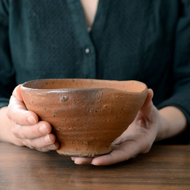 共箱付】送料無料 ｜ 抹茶碗 南蛮茶碗 (共箱付A） 作家「川淵直樹」