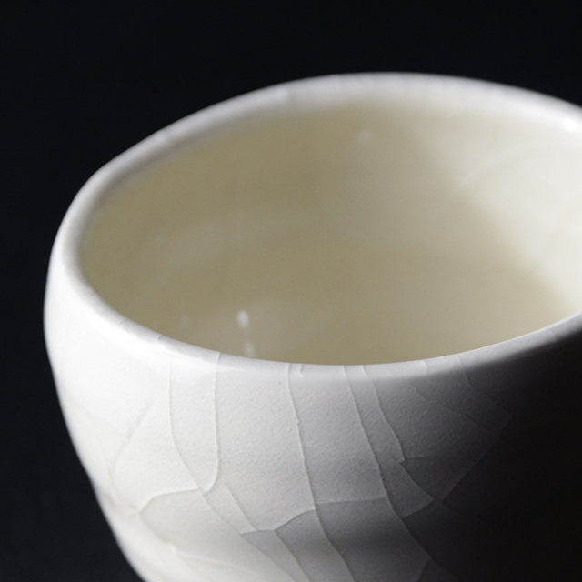 白磁ぐい呑 作家「鯉江良二」