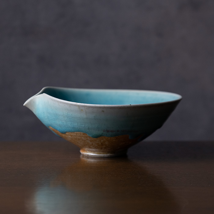 共箱付 | 蛇式唐津ぐい呑 (MS-099) 作家 「清水万佐年」