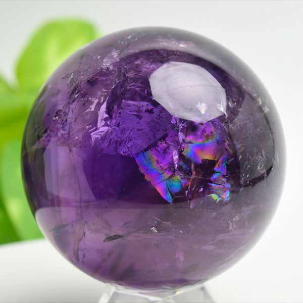 アメジスト丸玉（ファントムアメジスト）【約60mm珠】○エクストラ