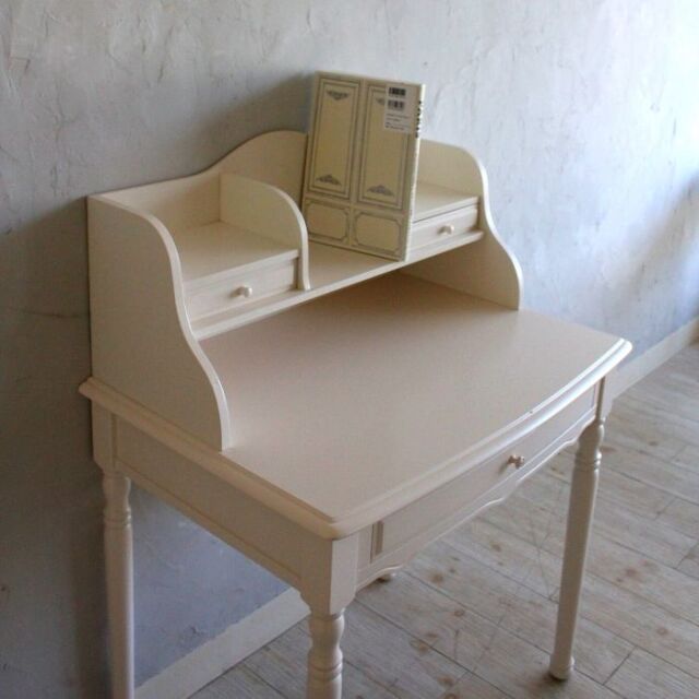 学習机白 リリーホワイトデスクロー