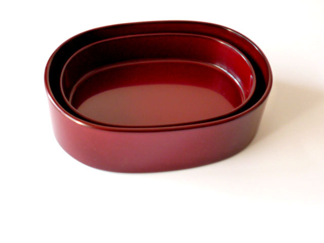 ◇新入荷◇輪島漆塗り お弁当箱 二段入れ子 うるみ（赤）色