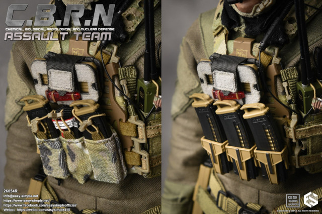 EASY&SIMPLE】26054R CBRN Assault Team 1/6スケールミリタリーフィギュア