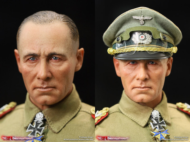3R】GM651 WW2 Erwin Rommel-Desert Fox General Field Marshal of