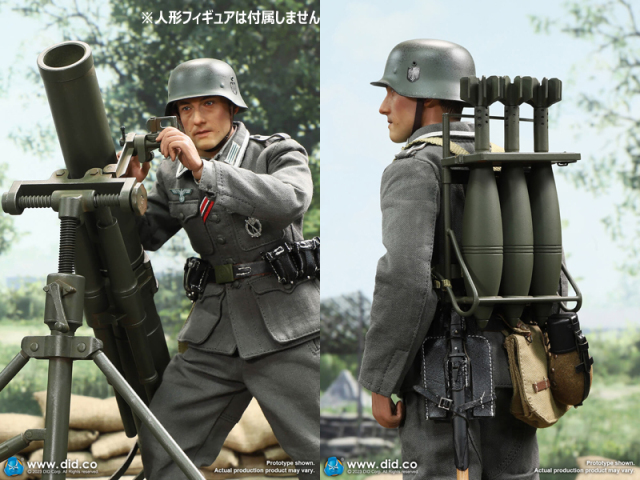 DID】E60074G/E60074Y 1/6 WW2 German 12cm Granatwerfer 42 mortar